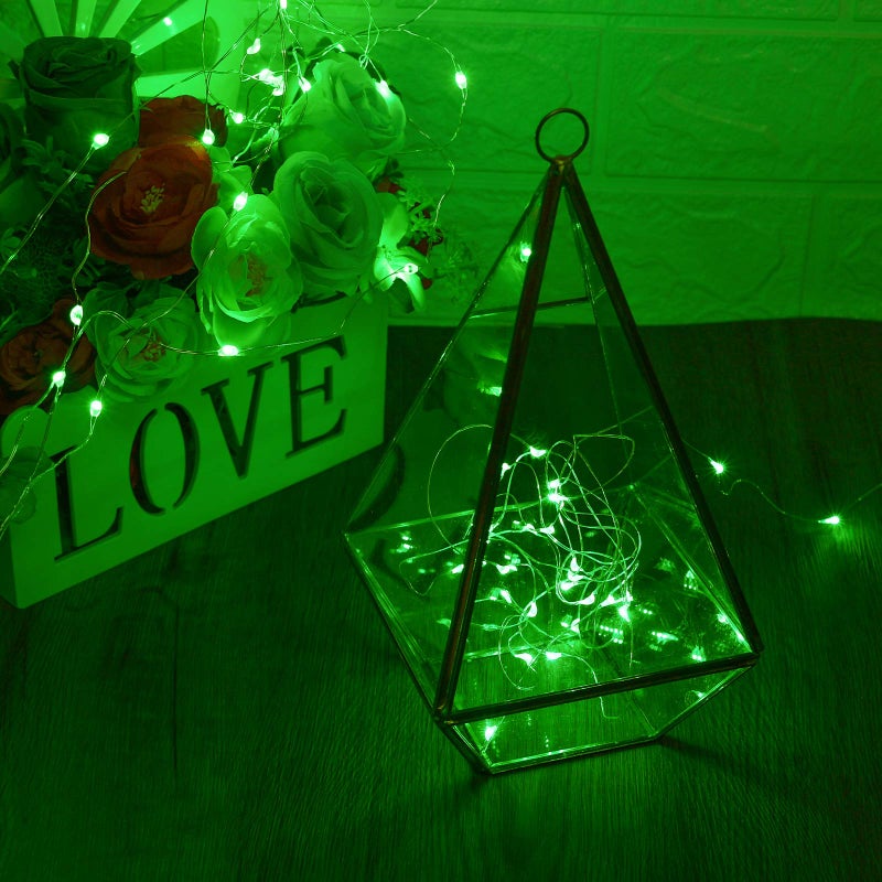 XINKAITE Waterproof LED Fairy String Lights - Starry DIY Decoration for Indoor & Outdoor Parties, Christmas, Holidays (10FT/3Meters, Green) - Image 1
